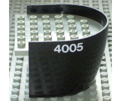 Boat Hull Smooth Stern 6 x 6 x 3 1/3, Deck Color Light Gray with '4005' Pattern on Both Sides (Stickers) - Set 4005