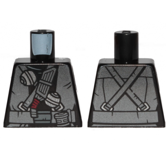 Torso SW Pearl Dark Gray Robe, Belts and Thermal Detonators Pattern