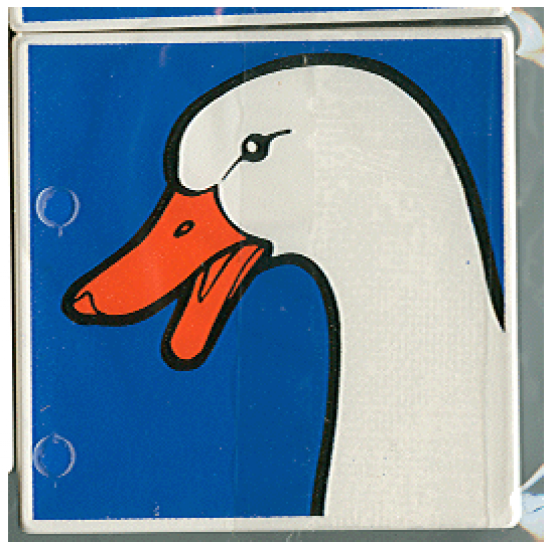 Duplo, Tile 2 x 2 x 1 with Duck Mosaic Picture 13 Pattern (Set 1078)