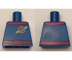 Torso Space Ringed Planet, Dark Pink Collar and Magenta Belt Pattern