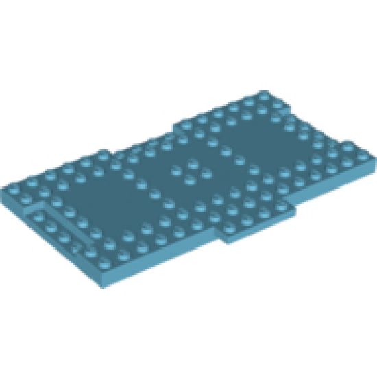 Brick, Modified 8 x 16 x 2/3 with 1 x 4 Indentations and 1 x 4 Plate