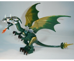 Animal, Air Dragon, Fantasy Era, Dark Green Head with Armor