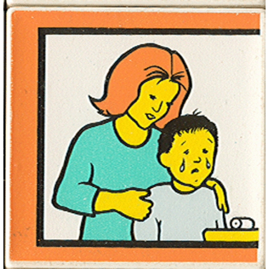 Duplo, Tile 2 x 2 x 1 with Town Mosaic Picture 05 Pattern (Set 9221)