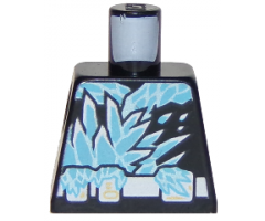Torso Ninja Robe with White Belt and Spinjitzu Ice Burst Pattern
