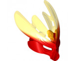 Bionicle, Kanohi Mask Protector with Marbled Trans-Yellow Pattern (Protector Mask of Fire)