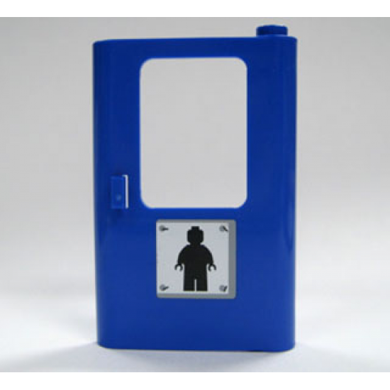 Door 1 x 4 x 5 Train Right with Minifigure Silhouette Pattern (Sticker) - Set 7905