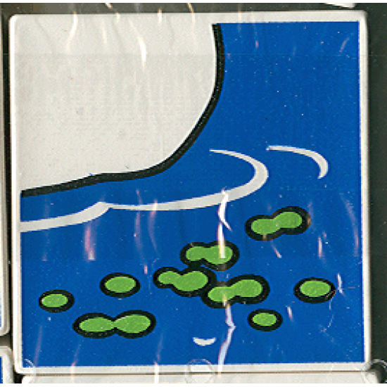 Duplo, Tile 2 x 2 x 1 with Duck Mosaic Picture 06 Pattern (Set 1078)