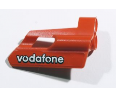 Technic, Panel Fairing #25 Small Short, Small Hole, Side A with 'vodafone' Pattern (Sticker) - Set 8674