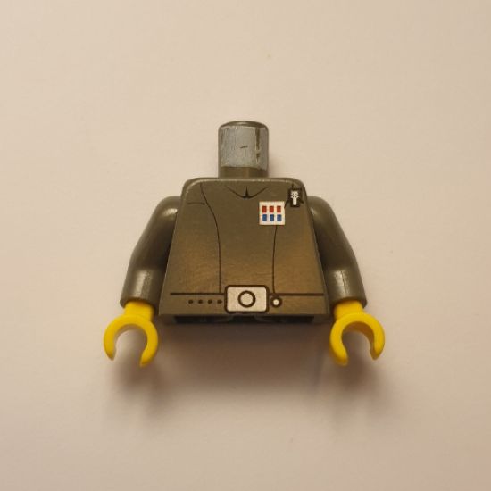 Torso SW Imperial Officer 1 (Captain) Pattern / Dark Gray Arms / Yellow Hands