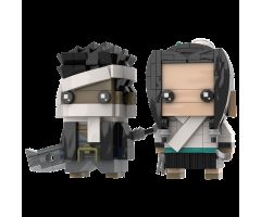 Momochi Zabuza/Haku（Wandering Samurai Version）Naruto Brickheadz