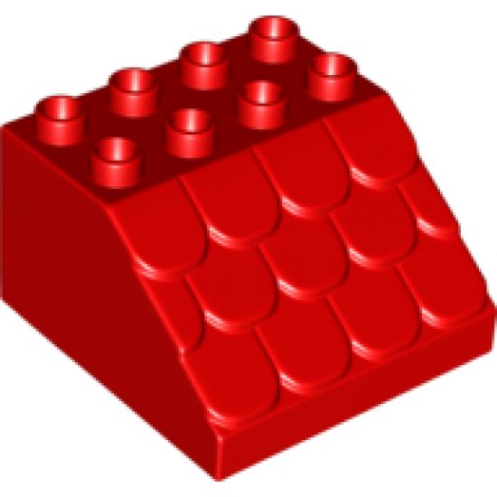 Duplo, Brick 4 x 4 x 2 Slope Shingled