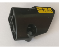 Technic, Panel Fairing # 2 Small Smooth Short, Side B with Warning Sign #1 Pattern (Sticker) - Set 42082