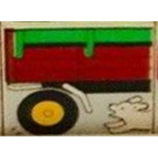 Duplo, Tile 2 x 2 x 1 with Farming Mosaic Picture 15 Pattern (Set 9220)
