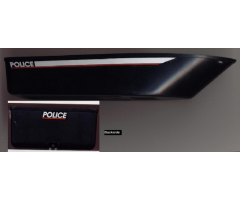 Boat Hull Unitary 25 x 10 x 4 1/3 with Police Pattern (Stickers) - Set 4012