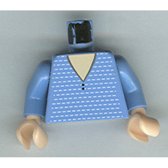 Torso Spider-Man V-Neck Sweater Pattern (Mary Jane 4) / Medium Blue Arms / Light Nougat Hands