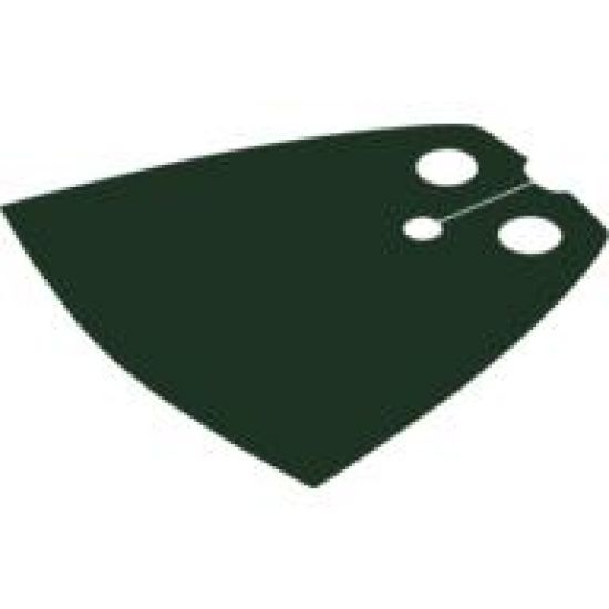 Minifigure, Body Wear Cape Cloth, Standard - Shiny Starched Fabric - Height 3.9 cm