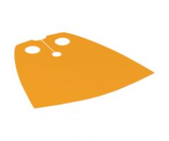 Minifigure, Body Wear Cape Cloth, Standard - Shiny Starched Fabric - Height 3.9 cm