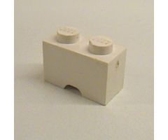 Brick, Modified 1 x 2 with Cable Holding Cutout (Semi Oval)
