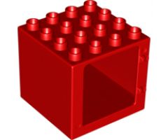 Duplo, Building Door / Window Frame 4 x 4 x 3 Thin Top