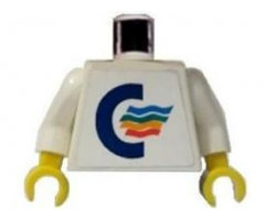 Torso Color Line Logo Pattern (Sticker) / White Arms / Yellow Hands