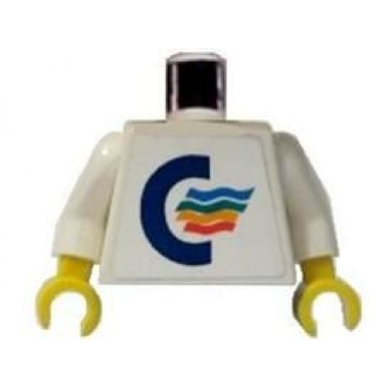 Torso Color Line Logo Pattern (Sticker) / White Arms / Yellow Hands
