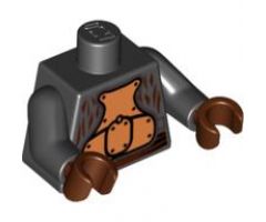 Torso SW Gold Body Armor Pattern (Lando Calrissian - Skiff Guard) / Black Arms / Reddish Brown Hands