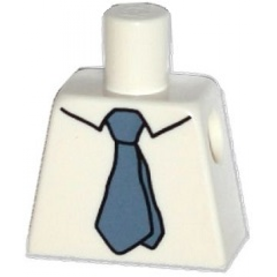 Torso Simpsons Shirt with Dark Bluish Gray Tie Pattern