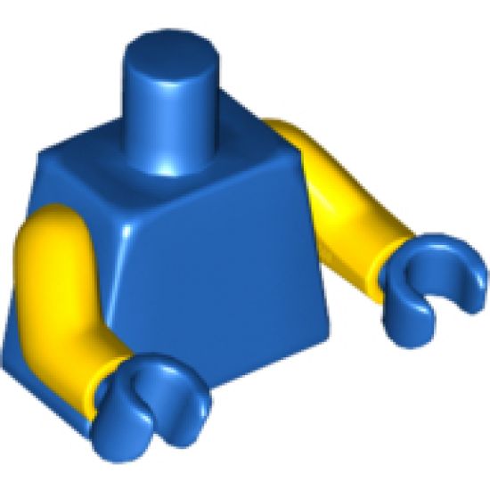 Torso Plain / Yellow Arms / Blue Hands
