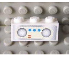 Brick 1 x 3 with Radio Pattern (Sticker) - Set 7586