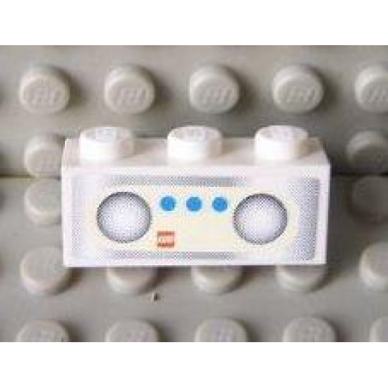 Brick 1 x 3 with Radio Pattern (Sticker) - Set 7586