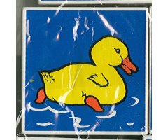Duplo, Tile 2 x 2 x 1 with Duck Mosaic Picture 07 Pattern (Set 1078)
