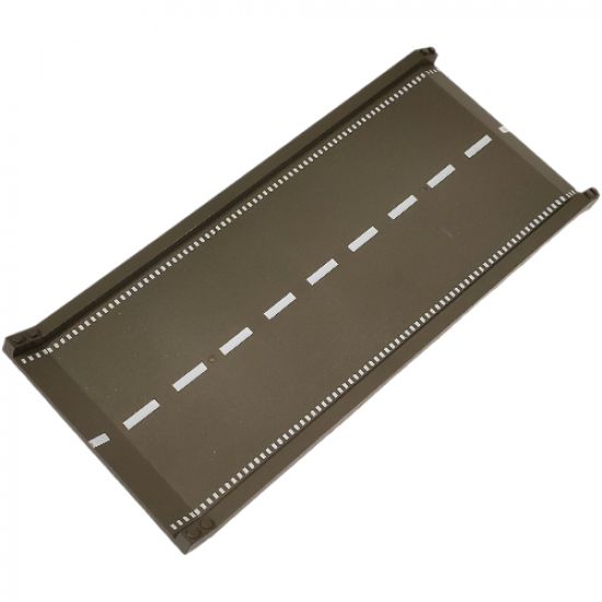 Baseplate, Road 32 x 16 Ramp, Inclined with White Center Stripe Pattern