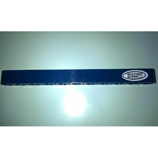 Technic, Liftarm 1 x 11 Thick with 'RACING OIL' in White Ellipse Pattern Model Left Side (Sticker) - Set 41999