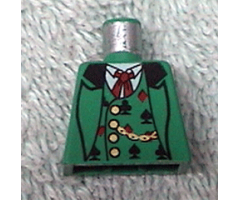Torso Western Bandit Card Suit Vest and Gold Fob Pattern