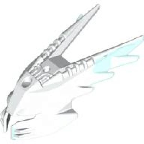 Bionicle, Kanohi Mask Spiked Ice with Marbled Trans-Light Blue Pattern (Gelu)