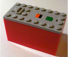 Electric, Battery Box 9V Power Functions (Non-Rechargeable) with Red Bottom