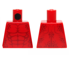 Torso Bare Chest with Muscles and Dark Red Spots Pattern
