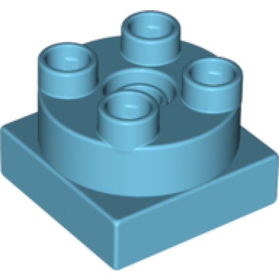 Duplo Turntable Swivel 2 x 2 with Round Top