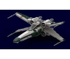 Simplified XJ-series X-wing in the style of SW Legends.