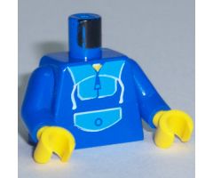 Torso Blue Jogging Suit Pattern / Blue Arms / Yellow Hands