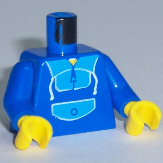Torso Blue Jogging Suit Pattern / Blue Arms / Yellow Hands