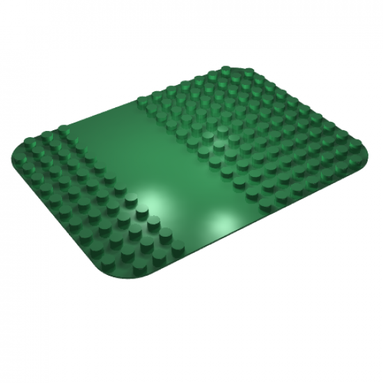 Duplo, Baseplate 12 x 16 with River Pattern