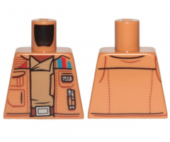 Torso SW Jacket with Pockets and Gadgets, Dark Tan Undershirt Pattern