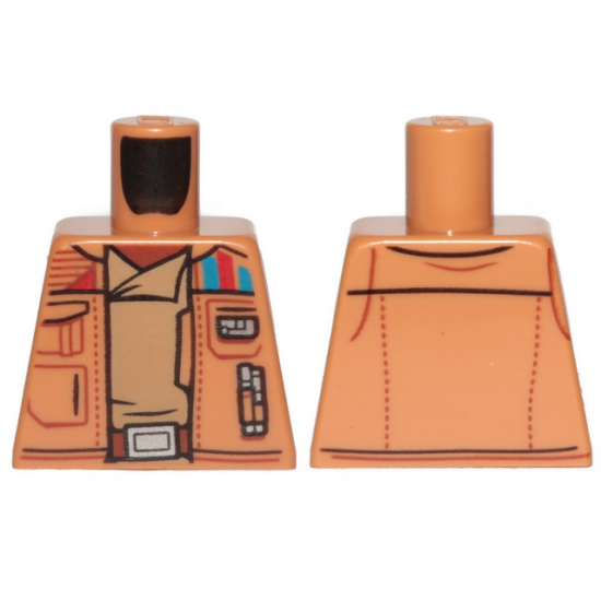 Torso SW Jacket with Pockets and Gadgets, Dark Tan Undershirt Pattern