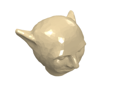 Minifigure, Head, Modified Goblin Plain