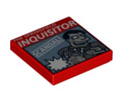 Tile 2 x 2 with 'THE SPRINGFIELD INQUISITOR' Pattern