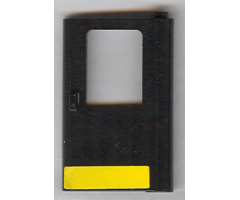 Door 1 x 4 x 5 Train Right with Yellow Stripe Pattern (Sticker) - Set 5542
