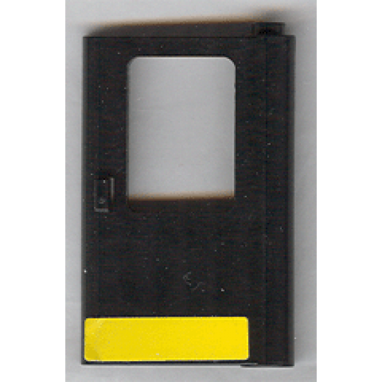 Door 1 x 4 x 5 Train Right with Yellow Stripe Pattern (Sticker) - Set 5542