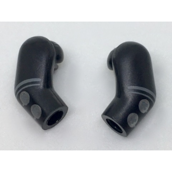 Arm, (Matching Left and Right) Pair with Silver Buttons Pattern
