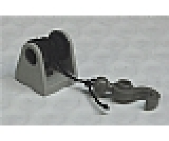 String Reel / Winch 2 x 2 Complete with String and Dark Gray Hook with Tow Ball